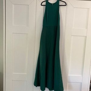 Alfred Sung Jersey Bodice Mikado Trumpet Gown